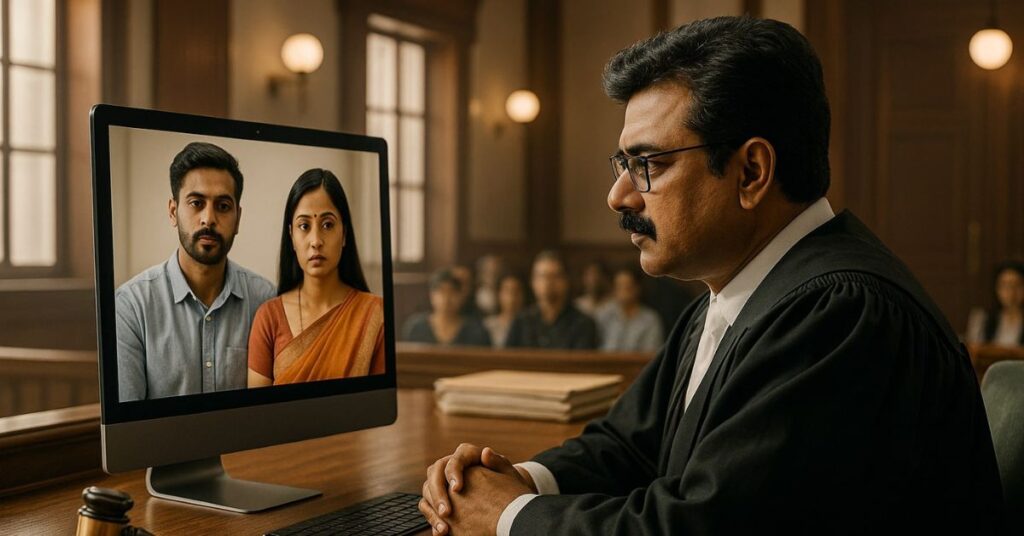 A Family judge taking Mutual Divorce hearing online